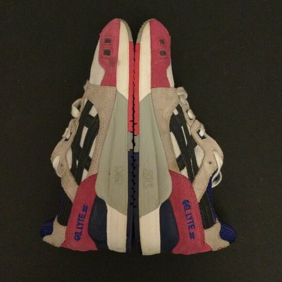 Asics Womens Gel-Lyte III Multicolor H301N Lace Up Sneakers Shoes Size 7 - Picture 8 of 11